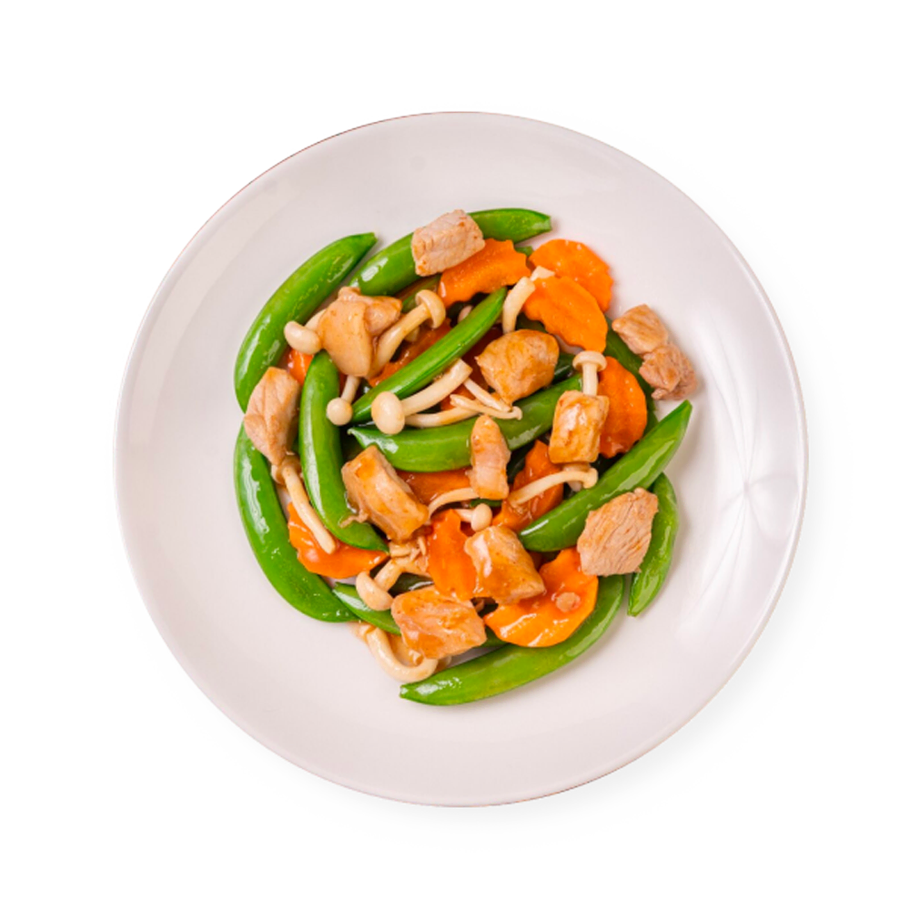 Stir-fried green peas